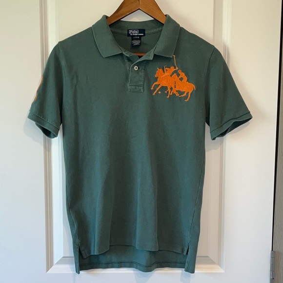 Polo Ralph Lauren Other - Polo Ralph Lauren Rugby Shirt Boys Large 14-16 Riders Crest Short Sleeves